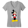 mickey with canada Women's V-Neck T-Shirt