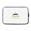 snow merry christmas Laptop sleeve