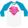 love (3) 3/4 Sleeve Shirt