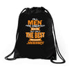 all men are created equal but only the best are born in january 1 Drawstring Bags