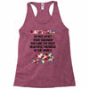 mama bear message Racerback Tank