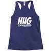 hug machine funny joke Racerback Tank