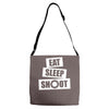 v5 eat sleep shoot Adjustable Strap Totes