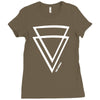 summer men casual triangle Ladies Fitted T-Shirt