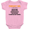February Girl Hated By Many Baby Onesie