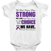 we don't know how strong we are until being strong is the only choice Baby Bodysuit