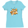 playful foxes Ladies Fitted T-Shirt