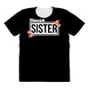 blessed sister with flower white color All Over Women's T-shirt