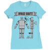 onward robots! &ndash; by chris ware Ladies Fitted T-Shirt
