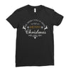 we wish you a very merry christmas Ladies Fitted T-Shirt