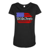 american flag we the people Maternity Scoop Neck T-shirt