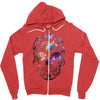 Colorful Skull Zipper Hoodie