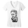 michelangelo quote Women's V-Neck T-Shirt