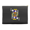 party king design funny humor cool graph baseball Accessory Pouches