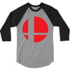 smash bros tribute unisex vinyl 3/4 Sleeve Shirt