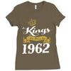 kings are born in 1962 Ladies Fitted T-Shirt