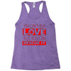 you cant buy love but you can rescue it Racerback Tank