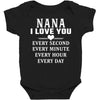 I Love You Nana Baby Bodysuit
