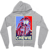 chewbacca poster, ideal gift or birthday present Zipper Hoodie