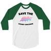 Save The Chubby Unicorns 3/4 Sleeve Shirt