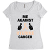 Me Against Uterine Cancer Women's Triblend Scoop T-shirt
