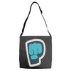 pewdiepie brofist Adjustable Strap Totes