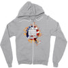 American Flag Q Fire Zipper Hoodie