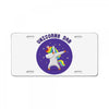 Unicorns Dab License Plate