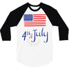 july 4th 3/4 Sleeve Shirt