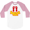 summer time flip flops 3/4 Sleeve Shirt