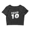 team 10 silver Crop Top