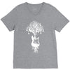 nature guitar white tree music banksy art V-Neck Tee