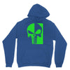 mad engine marvel brand punisher scar glow in the dark Unisex Hoodie