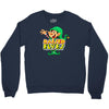 raised by elves elf christmas Crewneck Sweatshirt