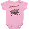 my face Baby Bodysuit