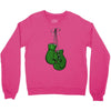 liver cancer boxing glover Crewneck Sweatshirt