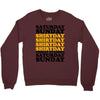 saturday sunday shitday Crewneck Sweatshirt