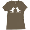 trex i love you this much Ladies Fitted T-Shirt
