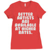 freelance artist advertising Ladies Fitted T-Shirt