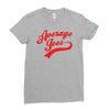 mens dodgeball average joe's joes Ladies Fitted T-Shirt