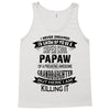 Super Cool Papaw Of A Freaking Awesome Granddaughter Tank Top
