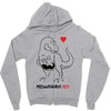 pregnant rex black color Zipper Hoodie