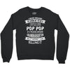 Super Cool Pop Pop Of A Freaking Awesome Granddaughter Crewneck Sweatshirt
