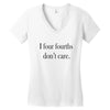 four fourths Women's V-Neck T-Shirt