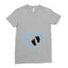 Custom baby boy name maternity design Ladies Fitted T-Shirt