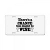 might be wine License Plate