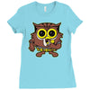 mr. owl Ladies Fitted T-Shirt