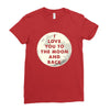 I Love You To The Moon And Back Ladies Fitted T-Shirt