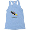never give up poster Racerback Tank