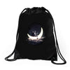 moon sailing Drawstring Bags